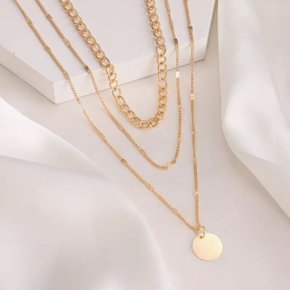 14K Gold Filled Layering Pendent Necklace - Picture 5 of 5
